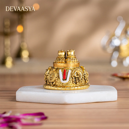 Gold Plated Tirupathi Balaji Charan Paduka
