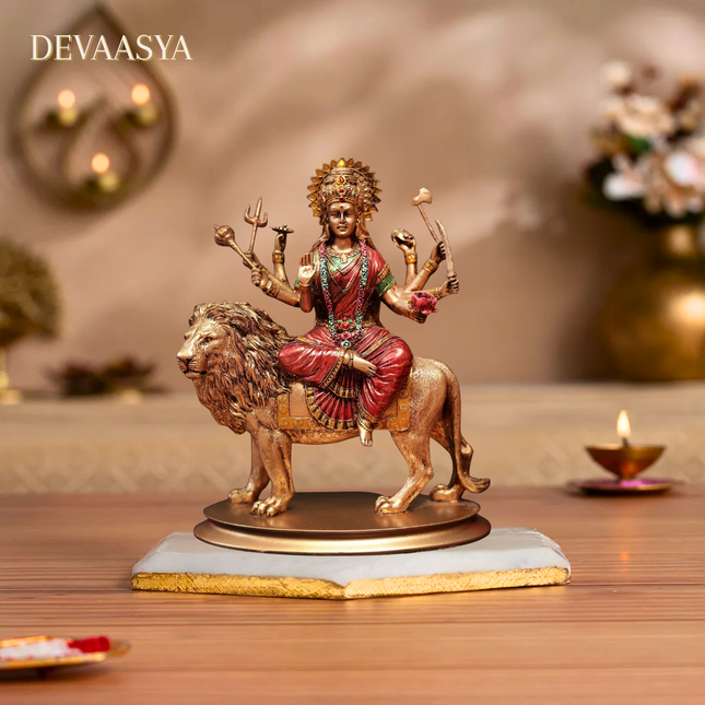 Antique Finish Goddess Durga Idol