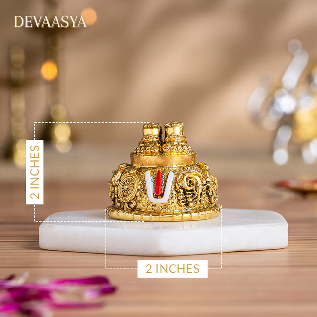 Gold Plated Tirupathi Balaji Charan Paduka