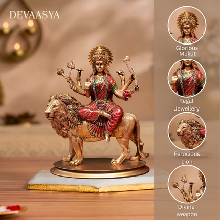 Antique Finish Goddess Durga Idol