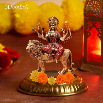 Antique Finish Goddess Durga Idol