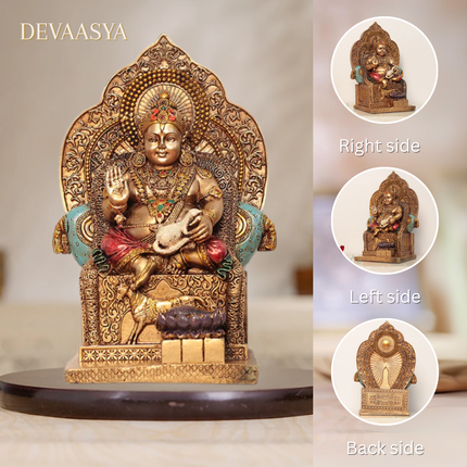 Lord Kuber Ji Idol – 8 Inch | Handcrafted for Wealth & Home Decor