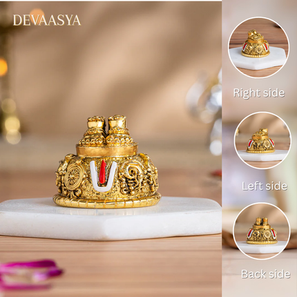 Gold Plated Tirupathi Balaji Charan Paduka