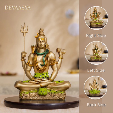 Lord Shiva Dhyan Mudra Idol – 6 Inch | Spiritual Statue for Meditation & Positivity