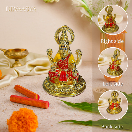 Gold-Plated Lakshmi Ganesh Ji Pair Idol (4 Inch) – Prosperity & Auspicious Vastu Decor for Home & Office