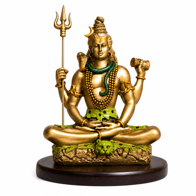 Lord Shiva Dhyan Mudra Idol – 6 Inch | Spiritual Statue for Meditation & Positivity