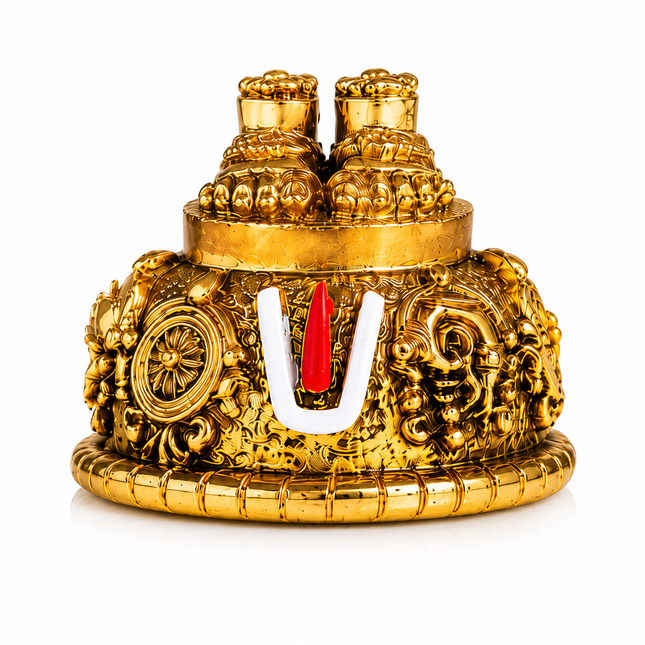 Gold Plated Tirupathi Balaji Charan Paduka